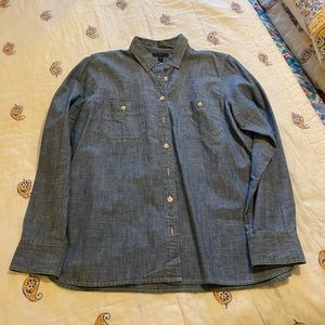 J. Crew Chambray Denim Shirt New Size 14